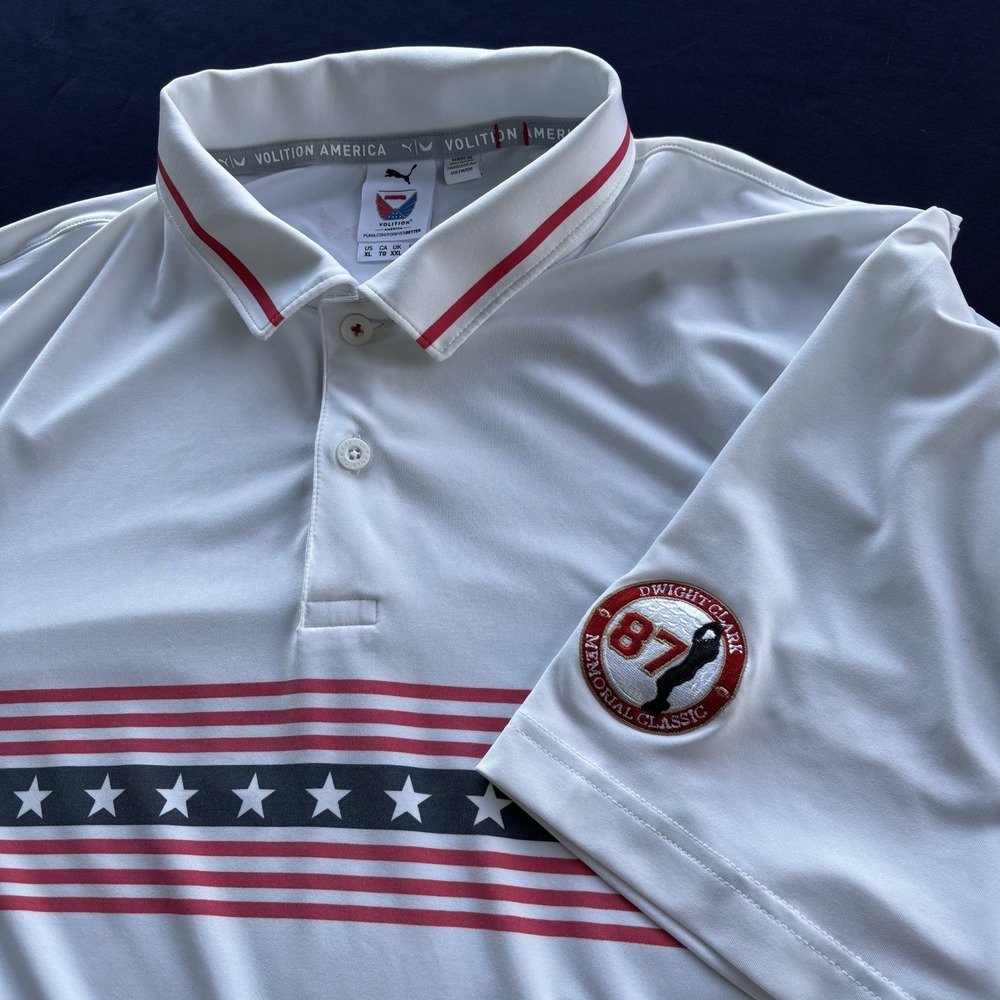 Puma Volition America "87 Dwight Clark Memorial Classic" Golf Polo‎ XL White
